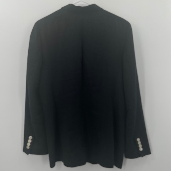 Lauren Ralph Lauren Women's Charcoal Gray 100% Linen Blazer Size 12 - Picture 3 of 11